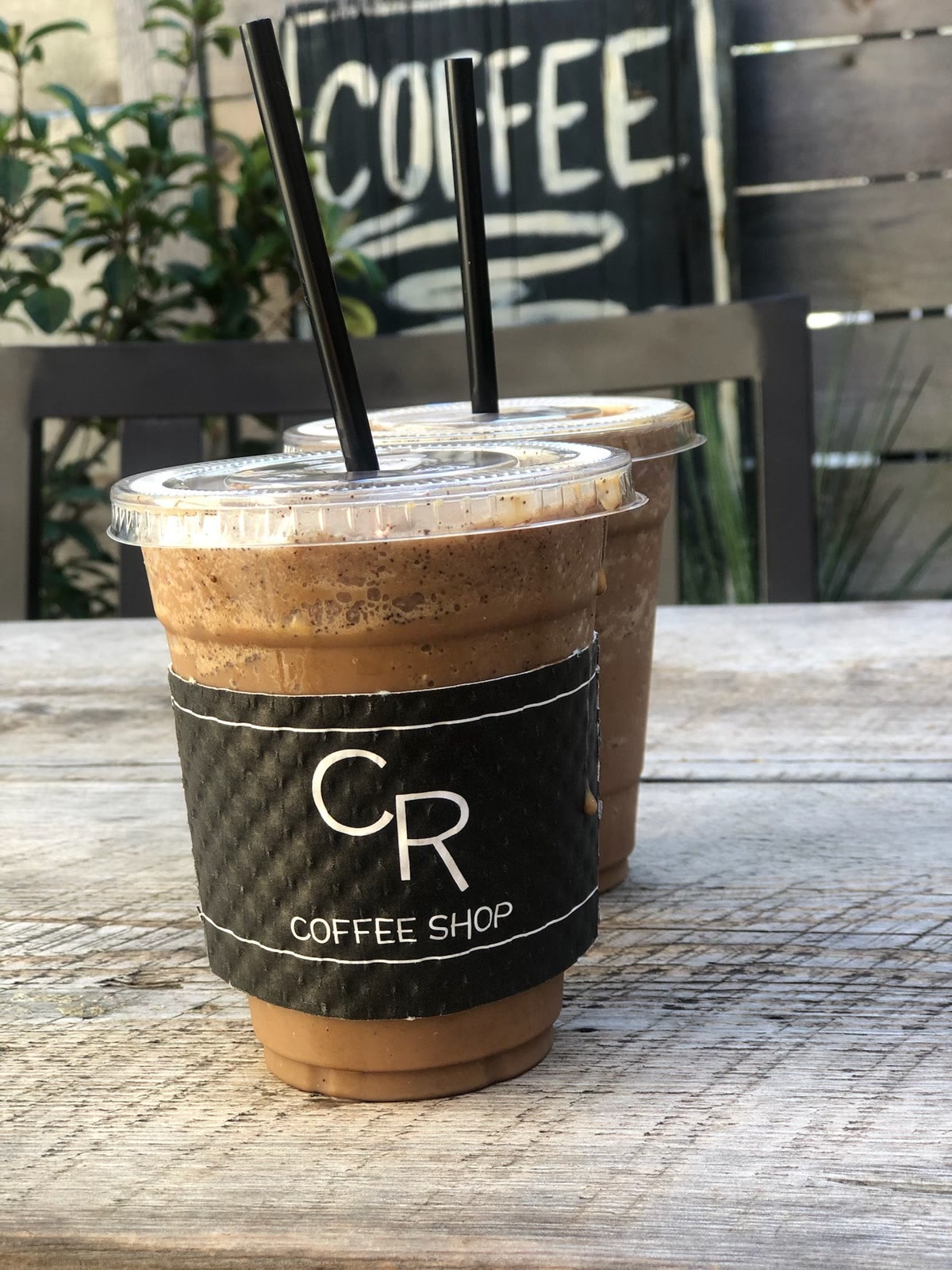 Two Chocolate-Covered Espresso Bean Frozens on the counter