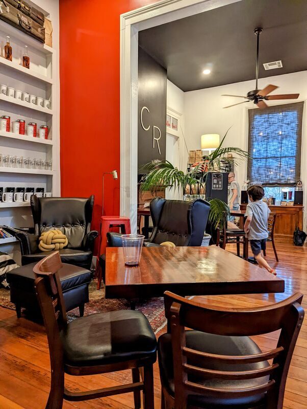 Magazine Street interior showing seating and service counter